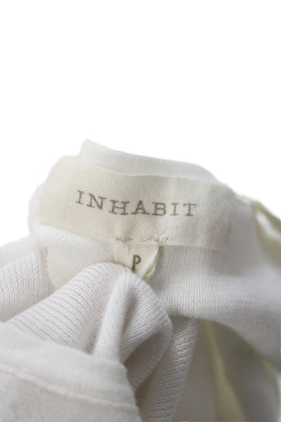 Inhabit Womens Basic Scoop Neck Sleeveless Tank White Size PP