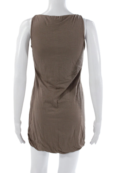 Velvet Womens Basic Brown Scoop Neck Sleeveless Tank Short Dress Size PP