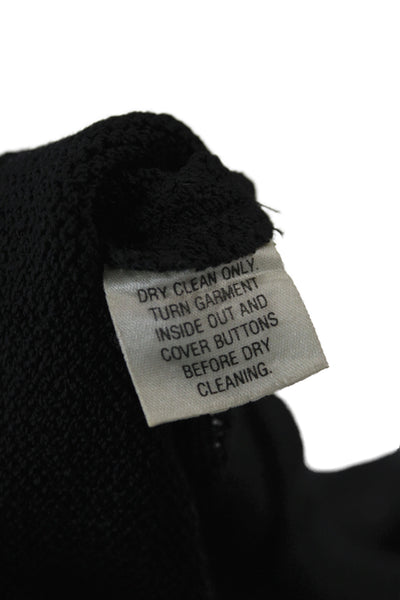 St. John Evening By Marie Gray Womens Sheath Dress Black Knit Halter Size 6
