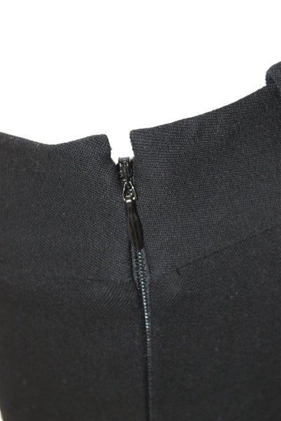 J Crew Women Ankle Pants Black 95% Cotton Zip Inseam 24 Size 00