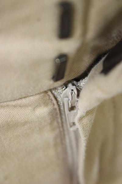 J Crew Womens Chino Shorts Beige Cotton Button Front Size 0
