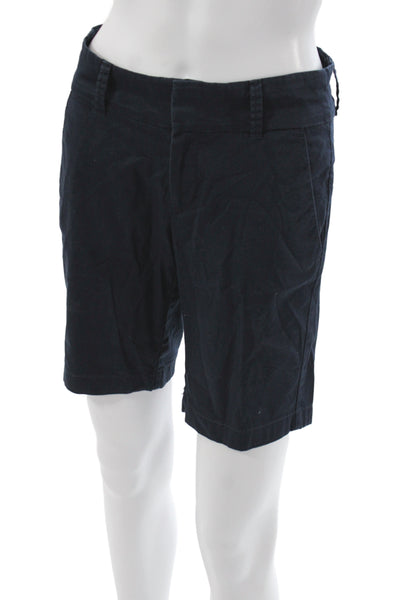 J Crew Womens Black Chino Shorts Button Size 00
