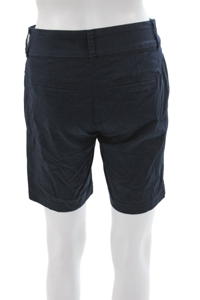 J Crew Womens Black Chino Shorts Button Size 00