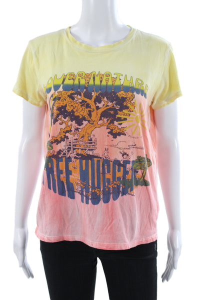 Mother Womens Jersey Tee Multicolor Cotton Crewneck Short Sleeve Size S