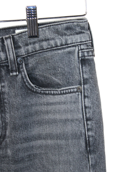 Rag & Bone Womens Straight Gray Jeans Mid Rise Inseam 25 Size 24