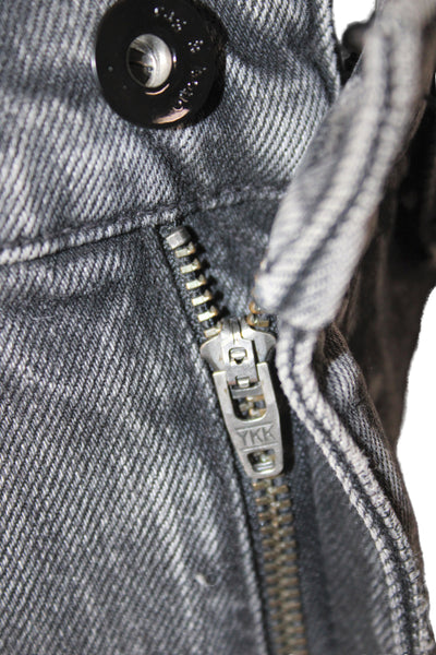 Rag & Bone Womens Straight Gray Jeans Mid Rise Inseam 25 Size 24