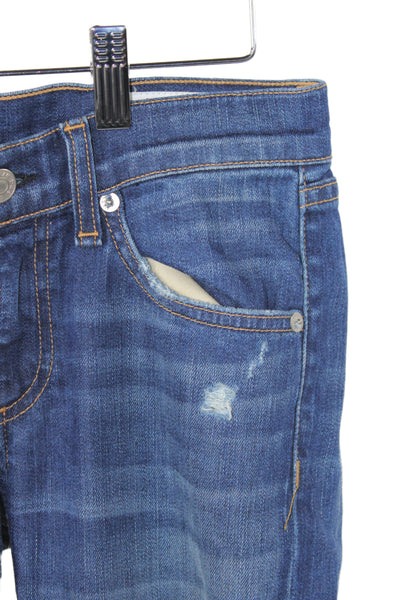 Rag & Bone Jean Womens Skinny Blue Jeans Mid-Rise Cotton 26in Inseam Size 25