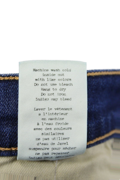 Rag & Bone Jean Womens Skinny Blue Jeans Mid-Rise Cotton 26in Inseam Size 25