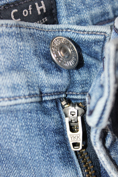 Citizens of Humanity Women Skinny Mid Rise Blue Jeans Button Size 25