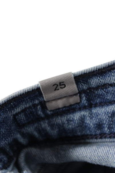Citizens of Humanity Women Skinny Mid Rise Blue Jeans Button Size 25