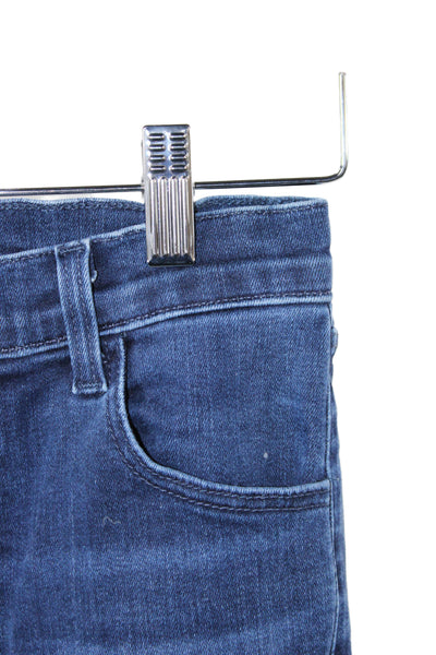 J Brand Womens Skinny Blue Jeans Cotton Mid Rise Size 25
