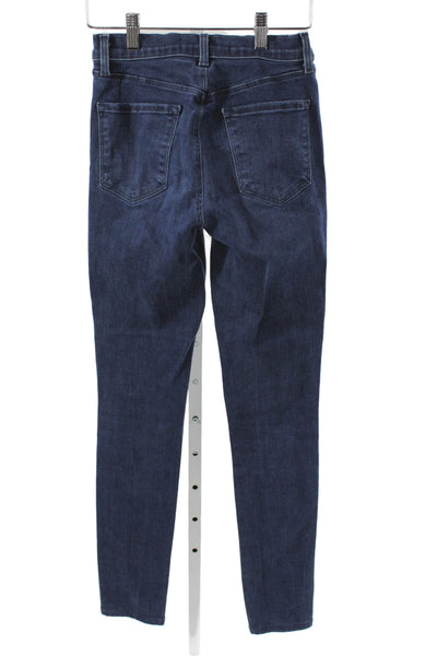 J Brand Womens Skinny Blue Jeans Cotton Mid Rise Size 25