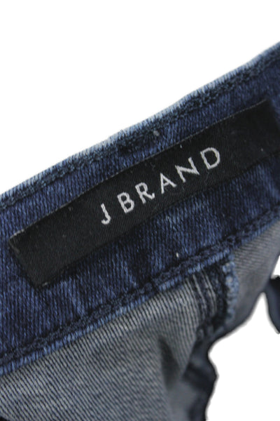 J Brand Womens Skinny Blue Jeans Cotton Mid Rise Size 25