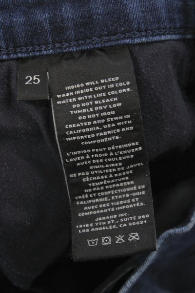 J Brand Womens Skinny Blue Jeans Cotton Mid Rise Size 25