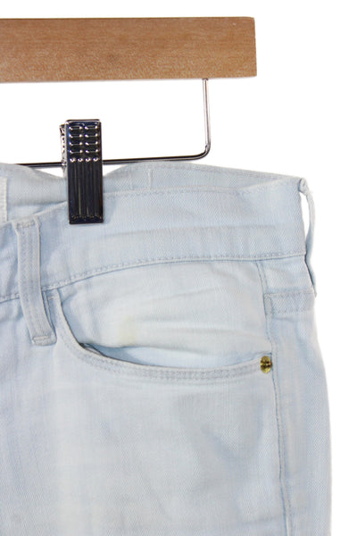 Frame Womens Skinny Blue Cotton Jeans Button Fly Inseam 30 Size 26