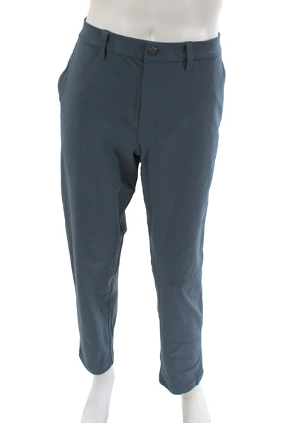 Lululemon Mens Blue Chino Pants 30 Inseam Button Size 33