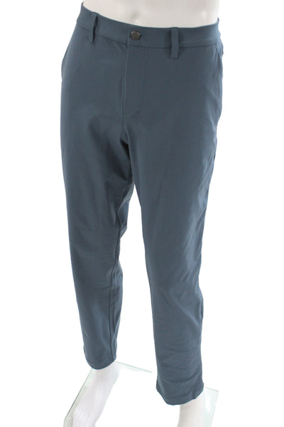 Lululemon Mens Blue Chino Pants 30 Inseam Button Size 33