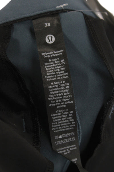 Lululemon Mens Blue Chino Pants 30 Inseam Button Size 33