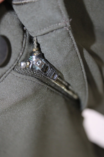 Lululemon Mens Chino Pants Green Elastane Button Fly Size 32