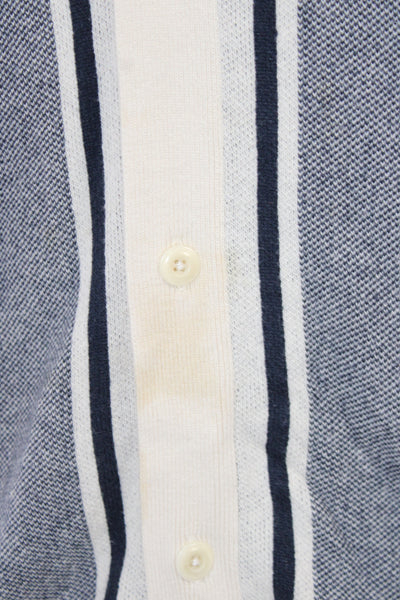 Madewell Mens Striped Collared Short Sleeve Button-Down Shirt Beige Size XS