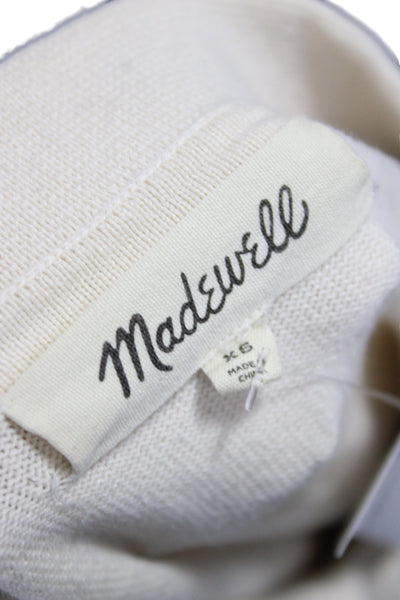 Madewell Mens Striped Collared Short Sleeve Button-Down Shirt Beige Size XS
