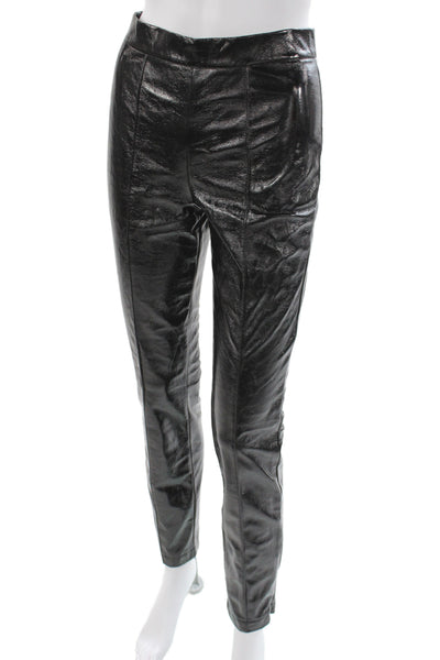 Cynthia Rowley Women Ankle Pants Black Zip Solid Inseam 30 Size 4