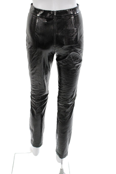 Cynthia Rowley Women Ankle Pants Black Zip Solid Inseam 30 Size 4