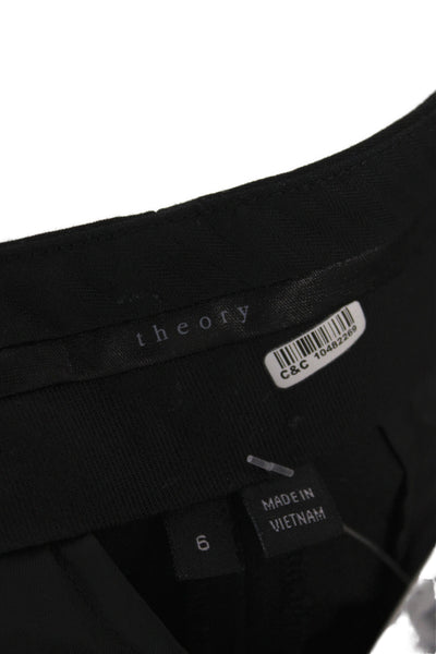 Theory Womens Ankle Pants Black Size 6
