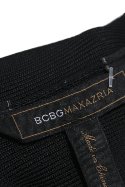BCBGMAXAZRIA Women Bandage Mini Skirt Black Size L