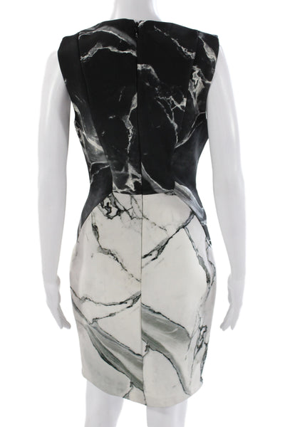 Robert Rodriguez Womens Black Silk Sleeveless Sheath Dress Knee Length Size 6