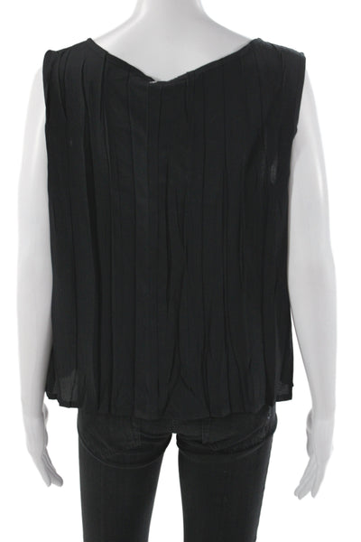Babette Women Black Basic Sleeveless Scoop Neck Tank 100% Polyester Size 1X