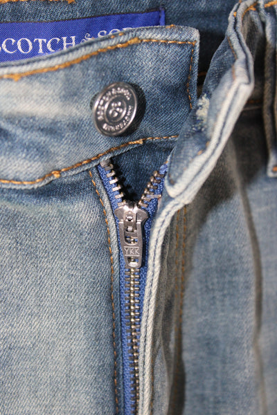Scotch & Soda Mens Straight Blue Jeans Size 33