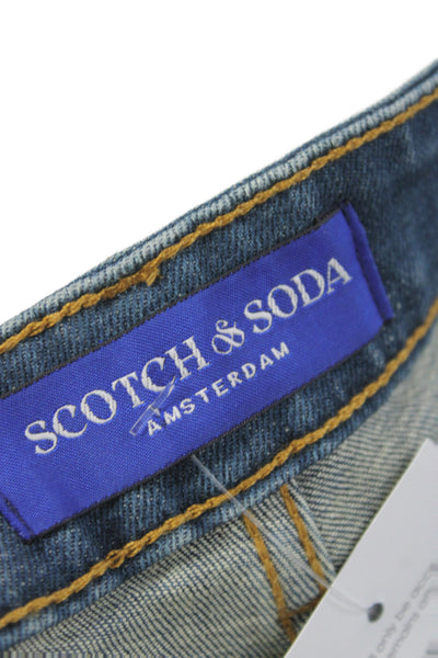 Scotch & Soda Mens Straight Blue Jeans Size 33