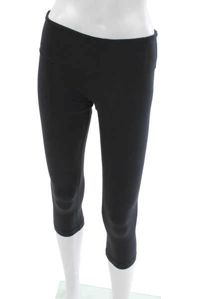 Lululemon Womens Capri Leggings Black Athleisure Size 6