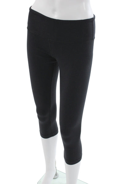 Lululemon Womens Capri Leggings Black Athleisure Size 6