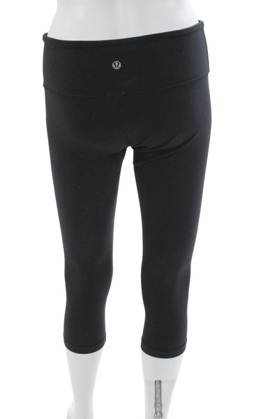 Lululemon Womens Capri Leggings Black Athleisure Size 6