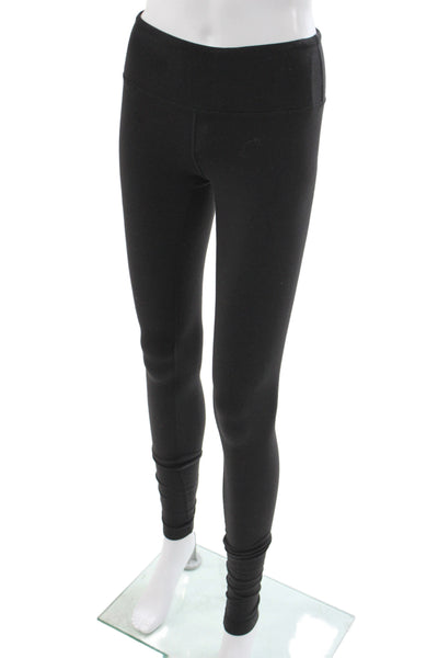 Lululemon Womens Black Ankle Nylon Leggings Athleisure Size 2