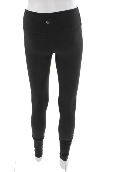 Lululemon Womens Black Ankle Nylon Leggings Athleisure Size 2