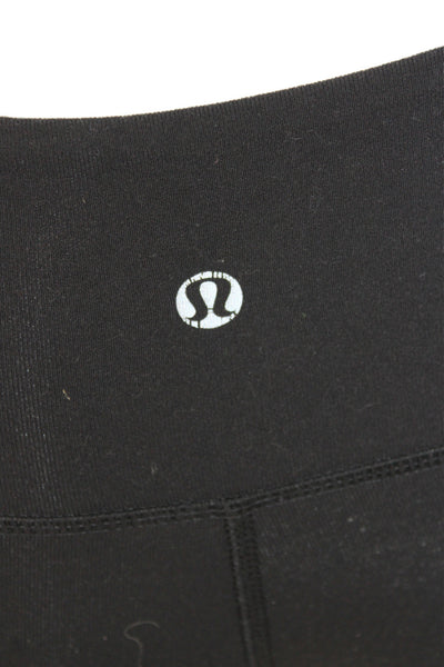 Lululemon Womens Black Ankle Nylon Leggings Athleisure Size 2