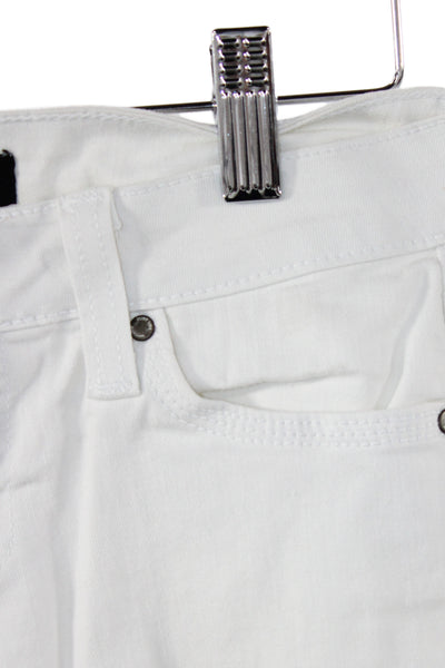 Just USA Black Label Womens Skinny White High Rise Cotton Jeans Size 25