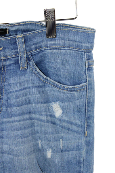 Flying Monkey Womens Skinny Distressed Blue High Rise Jeans Size 26