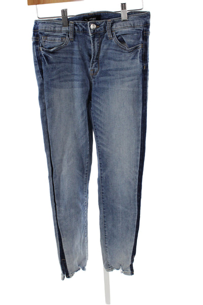 Vervet Women Skinny Jeans Blue High Rise Cotton Blend Button Size 27