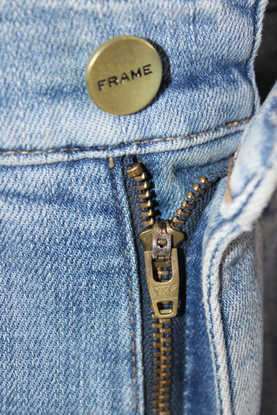 Frame Womens Cropped High Rise Blue Jeans Size 24
