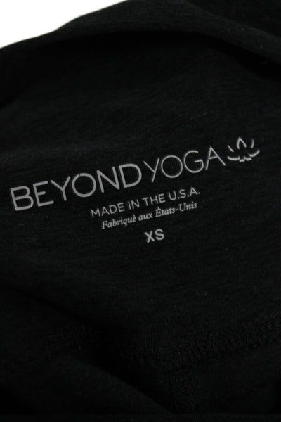 Beyond Yoga Womens Ankle Leggings Black Athleisure Pull On Size XS