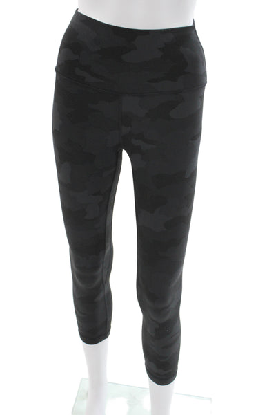 Lululemon Women Black Camo Capri Leggings Size 4