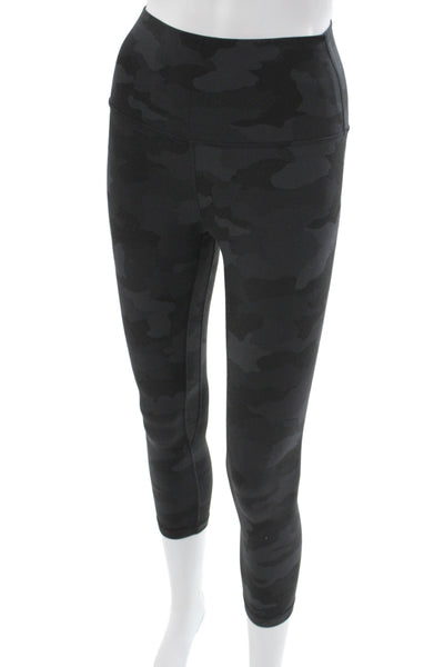 Lululemon Women Black Camo Capri Leggings Size 4