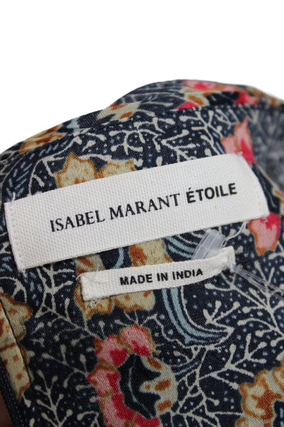 Isabel Marant Etoile Women Multicolor Floral Mini Skirt Zip Closure Size 34