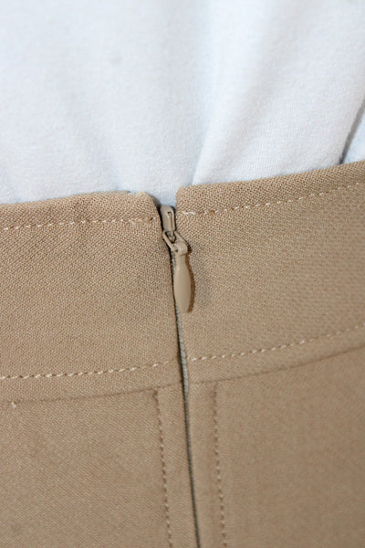 Theory Women Mini Brown Viscose Skirt Size 00