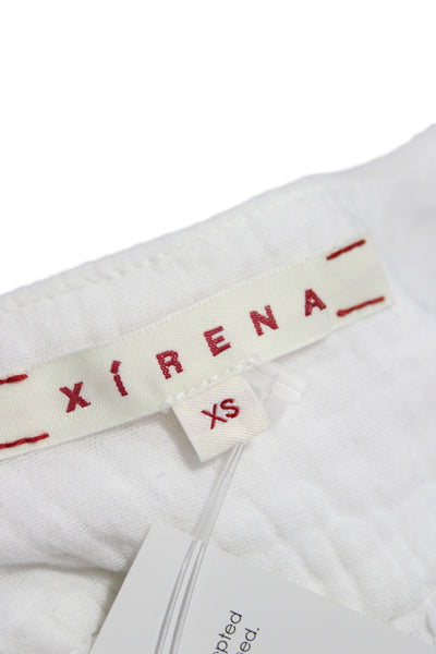 Xirena Womens White Cotton Camisole Scoop Neck Sleeveless Size XS