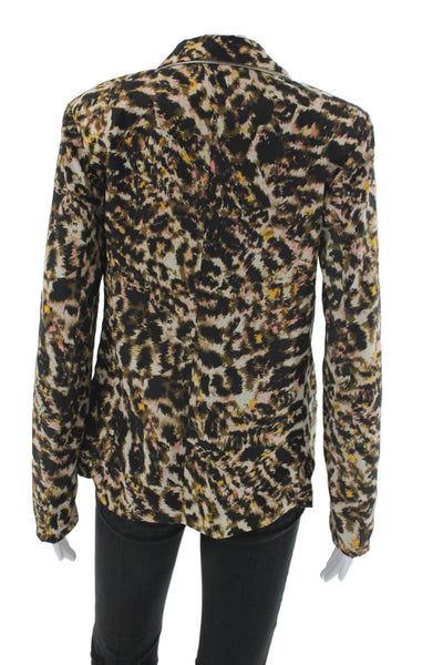 PJK Patterson J Kincaid Womens Basic Jacket Multicolor Animal Print Size XS